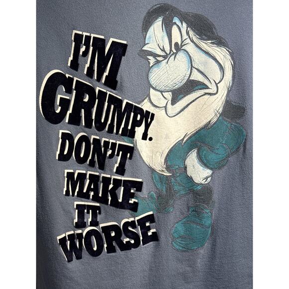 Funny Disney Snow White’s Grumpy, Size Medium - Picture 3 of 4